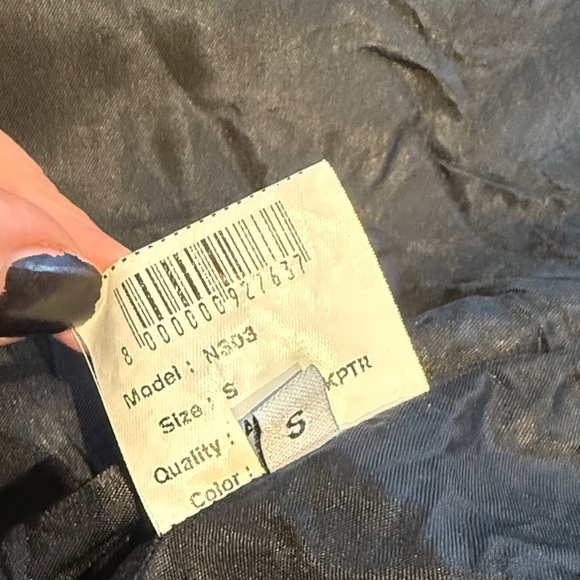 Anine Bing Moto Lambskin Leather Biker Jacket, Black, Size S - Picture 9 of 16